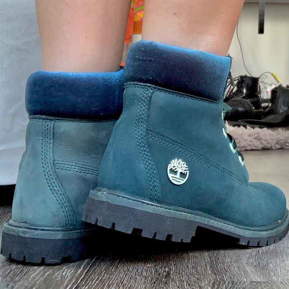teal timbs
